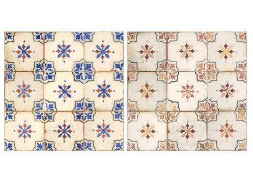 FS MIRAMBEL 33x33 - Carrelage  l'aspect ancien.