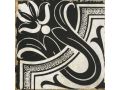 EMILIA 15x15 cm - Płytki podłogowe, tradycyjne czarno-białe wzory