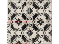 CALETA BLACK 15x15 cm - Carrelage de sol, motifs classiques