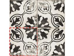IRUELA BLACK 15x15 cm - Carrelage de sol, motifs classiques