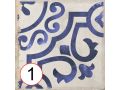 RANCHO BLUE 15x15 cm - Carrelage de sol, motifs classiques
