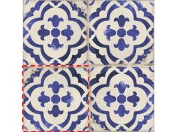 MONTE BLUE 15x15 cm - Carrelage de sol, motifs classiques