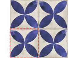 DAROCA BLUE 15x15 cm - Carrelage de sol, motifs classiques