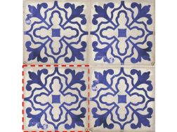 VILLENA BLUE 15x15 cm - Carrelage de sol, motifs classiques