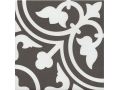 FLAVIE NOIR 20x20 cm - Carrelage de sol, aspect carreaux de ciment