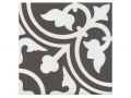 FLAVIE NOIR 20x20 cm - Carrelage de sol, aspect carreaux de ciment