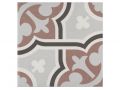 FLOW MARRON 20x20 cm - Carrelage de sol, aspect carreaux de ciment