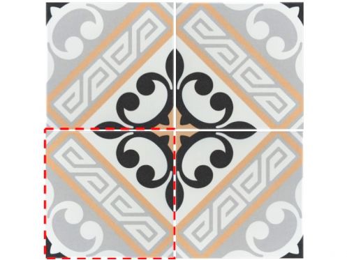 JULIETTE MARRON 20x20 - PÅ‚ytki podÅ‚ogowe, wyglÄ…d pÅ‚ytek cementowych