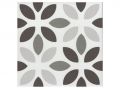 LYLA NOIR 20x20 cm - Carrelage de sol, aspect carreaux de ciment