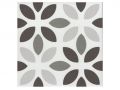 LYLA NOIR 20x20 cm - Carrelage de sol, aspect carreaux de ciment