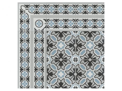 TOUQUET 20x20 cm - Carrelage de sol, aspect carreaux de ciment