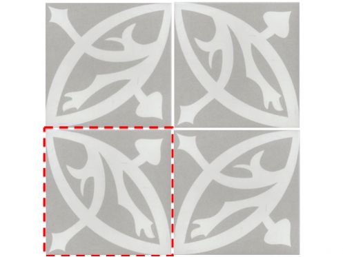 ZELIE GRIS 20x20 - Vloertegels, cementtegel-look