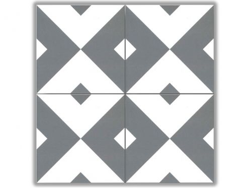 ARTHUR Gris 15x15 cm - Carrelage de sol, aspect carreaux de ciment