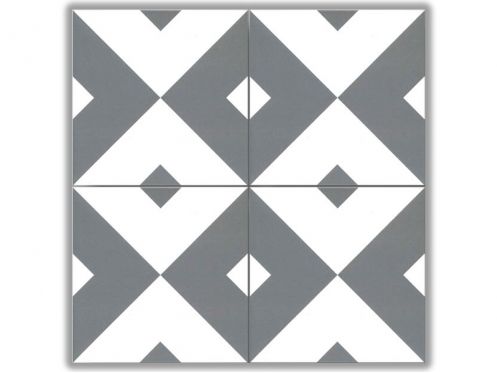 ARTHUR Gris 15x15 cm - Carrelage de sol, aspect carreaux de ciment