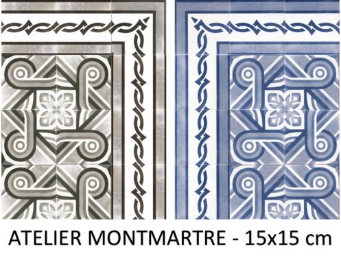ATELIER MONTMARTRE 15x15 cm - Carrelage de sol, motifs classiques