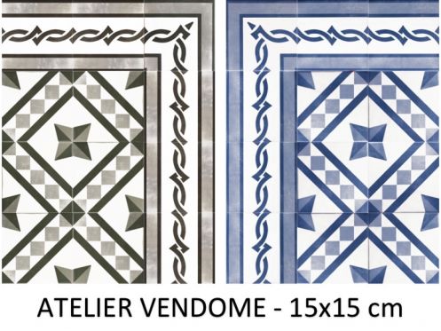 ATELIER VENDOME 15x15 cm - Vloertegels, klassieke patronen