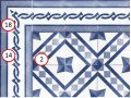 ATELIER VENDOME 15x15 cm - Vloertegels, klassieke patronen