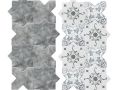 BECOLORS 14x14 cm, GREY - carrelage sol et mur, au style Oriental.