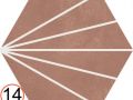 KLEN MACBA 23x26 cm - Carrelage de sol, contemporain hexagonal