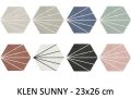 KLEN MACBA 23x26 cm - Carrelage de sol, contemporain hexagonal