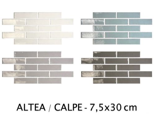 ALTEA / CALPE 7,5x30 cm - Carrelage mural, au style d'antan