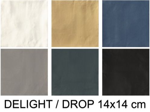 DELIGHT / DROP 14x14 cm - Carrelage de sol et murs, style zellige contemporains