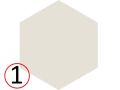 HOME HEXAGON 17x20 cm - Carrelage de sol, hexagonal, c�rame