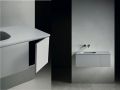 Meuble salle de bains sur mesure, poigne intgr, hauteur 30 cm, finition bois - EL CONCEPTO 30 Open Bois