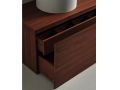 Meuble salle de bains sur mesure, poigne intgr, hauteur 30 cm, finition bois - EL CONCEPTO 30 Open Bois