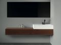 Meuble salle de bains sur mesure, poigne intgr, hauteur 30 cm, finition bois - EL CONCEPTO 30 Open Bois