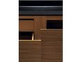 Meuble salle de bains sur mesure, poigne intgr, hauteur 30 cm, finition bois - EL CONCEPTO 30 Open Bois