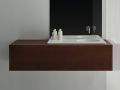 Meuble salle de bains sur mesure, poigne intgr, hauteur 30 cm, finition bois - EL CONCEPTO 30 Open Bois