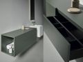 Meuble salle de bains sur mesure, deux tiroirs, hauteur 50 cm, finition laqu�e - EL CONCEPTO 50 Open Uni