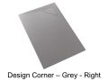 Receveur de douche, vacuation angle droit - CORNER DESIGN DROITE 130