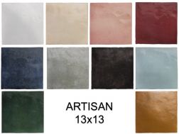 ARTISAN 13x13 cm - carrelage mural, au style Zellige.