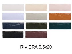 RIVIERA 6,5x20 cm - carrelage mural, au style Zellige.