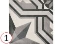 Cinema Grey 20x20 - Carrelage, aspect carreaux de ciment