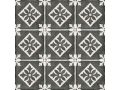Padua Black 20x20 - Carrelage, aspect carreaux de ciment