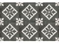 Padua Black 20x20 - Carrelage, aspect carreaux de ciment