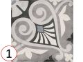 Opera Grey 20x20 - Carrelage, aspect carreaux de ciment