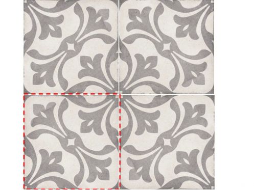 La Rambla Grey 20x20 - Carrelage, aspect carreaux de ciment
