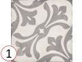 La Rambla Grey 20x20 - Carrelage, aspect carreaux de ciment