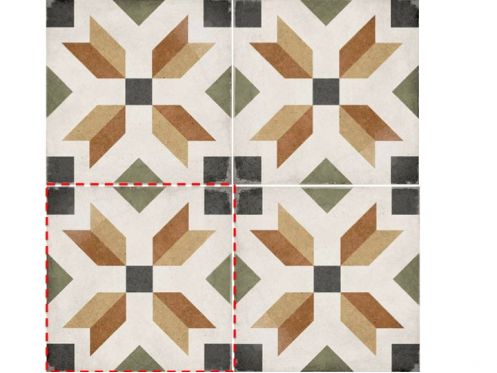 Empire Colour 20x20 - Carrelage, aspect carreaux de ciment