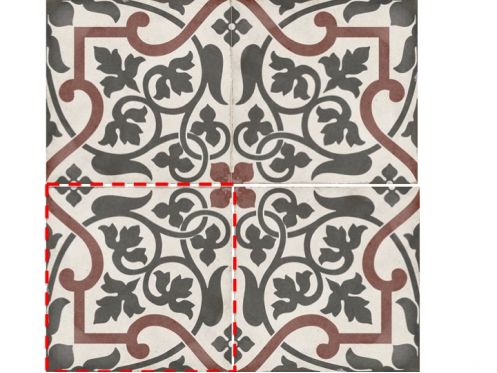Folies Bergre 20x20 - Carrelage, aspect carreaux de ciment