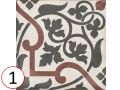 Folies Bergre 20x20 - Carrelage, aspect carreaux de ciment