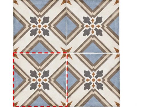 Turin Colour 20x20 - Carrelage, aspect carreaux de ciment