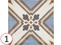 Turin Colour 20x20 - Carrelage, aspect carreaux de ciment