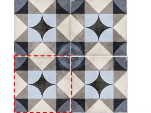 Palais Blue 20x20 - Carrelage, aspect carreaux de ciment