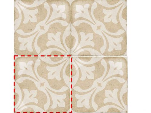La Rambla Biscuit 20x20 - Carrelage, aspect carreaux de ciment