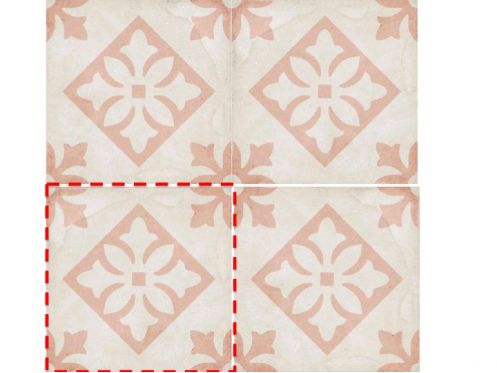 Padua Pink 20x20 - Carrelage, aspect carreaux de ciment